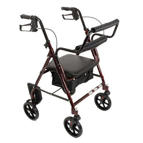 ProBasics Deluxe Aluminum Rollator with 8-inch Wheels