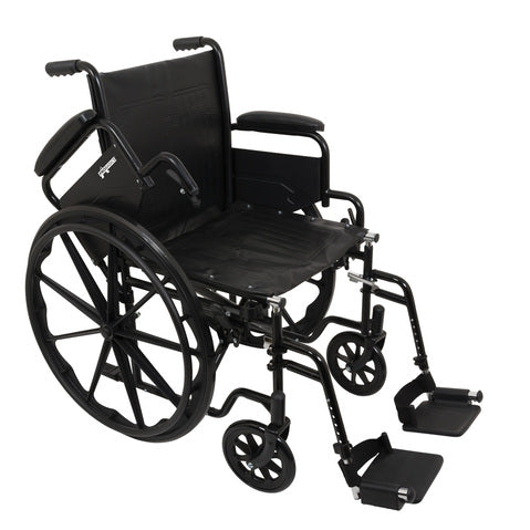 ProBasics K1 Wheelchair with Flip-Back Desk Arms, Swing-Away Footrests