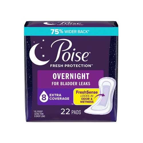 8 Drop Extra Coverage Overnight Pads