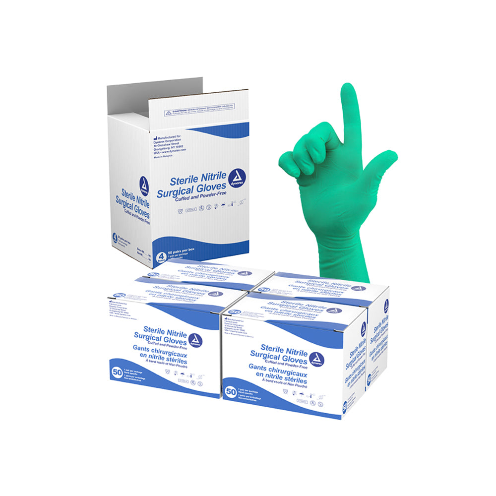 Sterile Nitrile Surgical Exam Gloves, Powder-Free
